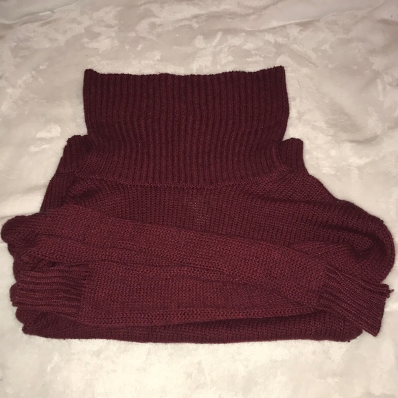 Forever 21 Sweaters - Maroon Turtle Neck Sweater
